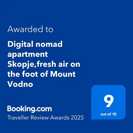 Digital Nomad Comfy Apartment,foot Mountain Vodno And Millennium Cross,19 Min By Walk To Cener,free Parking Skopje
