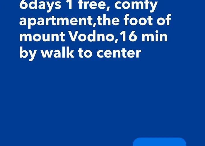 דירה Digital Nomad, Comfy Apartment,the Foot Of Mount Vodno,16 Min By Walk To Center